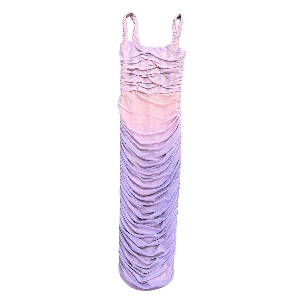 Nookie Vision Midi Ombre Dress In Lilac, Size S